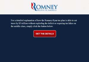Romney Tax Plan Web Site